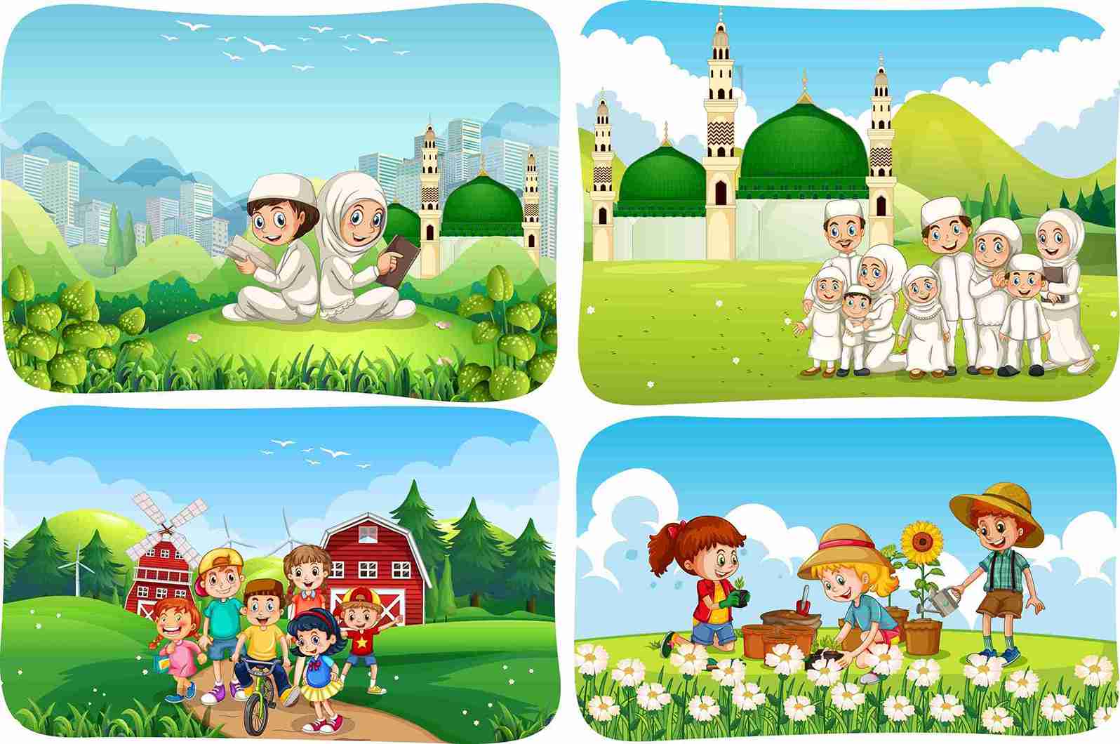 Top picks of the best Islamic books for kids featuring engaging stories, Quran learning, moral teachings, and colorful illustrations to inspire young readers.